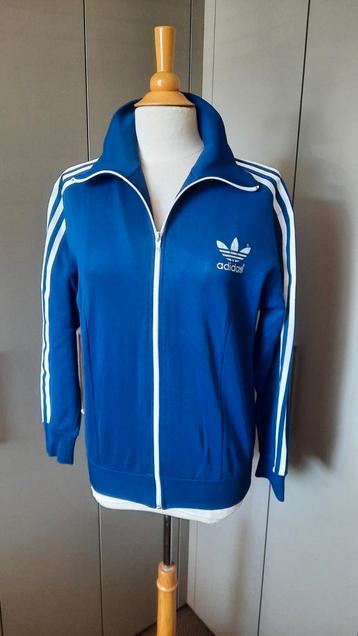 Vintage ADIDAS trainingsjack blauw  beschikbaar voor biedingen
