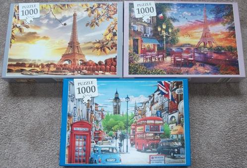 Diverse *** PUZZELS GMBH *** 3 stuks, Hobby en Vrije tijd, Denksport en Puzzels, Zo goed als nieuw, Legpuzzel, 500 t/m 1500 stukjes