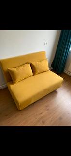 1-p slaapbank geel incl 2 kussentjes, Huis en Inrichting, Slaapkamer | Slaapbanken, Ophalen, 190 cm of minder, Zo goed als nieuw