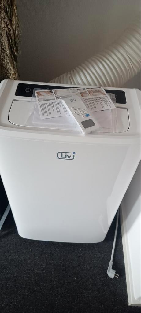Liv+ Mobiele Airco 12000 BTU - WIT, Witgoed en Apparatuur, Airco's, Zo goed als nieuw, Mobiele airco, 100 m³ of groter, 3 snelheden of meer