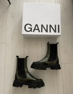 Ganni Chelsea laarzen,groen/zwart, 39, Ganni, Ophalen of Verzenden, Zo goed als nieuw, Groen