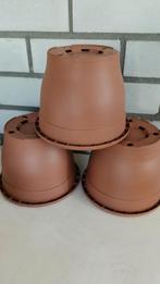 NIEUWE Terracotta Plastic Bloempotten 3L, Ophalen, Kunststof, Rond, Nieuw