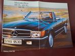 Mercedes 300sl 420sl 500sl folder, Ophalen of Verzenden, Zo goed als nieuw, Mercedes