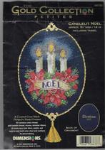 BORDUURPAKKET DIMENSIONS GOLD PETITES CANDLELIT NOEL, Hobby en Vrije tijd, Borduren en Borduurmachines, Verzenden, Nieuw, Handborduren