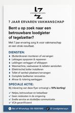 Loodgieter s werk, Eén persoon
