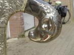 Anglo-Indian Regency style ram's head wedding chair, Ophalen, Gebruikt, Metaal, Eén