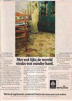 Retro reclame 1972 Bergoss Oss tapijt wereld minder hard, Overige typen, Ophalen of Verzenden