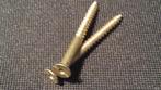 25-50st Messing houtschroeven verz kop boorgat 5 x 50mm bouw, N, Verzenden, Nieuw, N