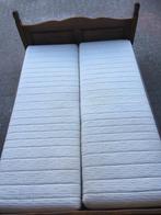 Niet langer alleen slapen? 2 persoon bed 140x200, Huis en Inrichting, Slaapkamer | Bedden, Ophalen, Gebruikt, Bruin, Tweepersoons