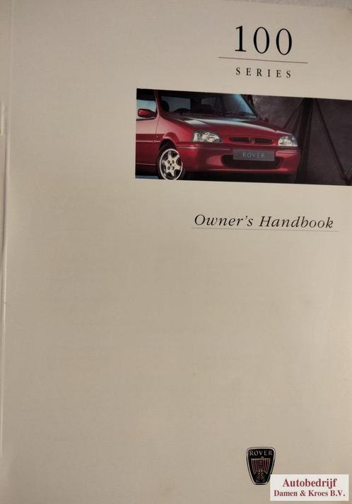 Handboek Rover 100 Series RCL0612ENG (Engelstalig), Auto diversen, Handleidingen en Instructieboekjes, Ophalen of Verzenden