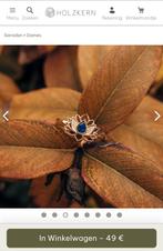 Lapis lazuli gouden ring, Sieraden, Tassen en Uiterlijk, Ophalen of Verzenden, Nieuw