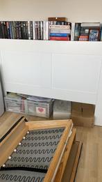 IKEA Brimnus achterwand 160 cm., Huis en Inrichting, Slaapkamer | Bedden, 160 cm, Overige maten, Wit, Zo goed als nieuw