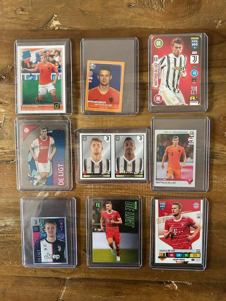 9x Matthijs de Ligt o.a Oranje Rookie, Hobby en Vrije tijd, Stickers en Plaatjes, Zo goed als nieuw, Ophalen of Verzenden