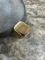 Prachtige 18k Gouden Zegelring, Sieraden, Tassen en Uiterlijk, Ringen, Ophalen of Verzenden, Zo goed als nieuw, 17 tot 18, Dame of Heer
