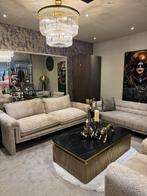 Bank Sandro / Fauteuil / Salontafel Richmond interiors, Hoekbank, 75 tot 100 cm, Ophalen of Verzenden, Metaal