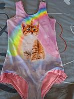 Badpak met print 134, Kinderen en Baby's, Kinderkleding | Kinder-zwemkleding, Gebruikt, Meisje, Ophalen of Verzenden, Maat 134