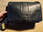 KLM Leren Tas, Sieraden, Tassen en Uiterlijk, Tassen | Damestassen, Verzenden, Zo goed als nieuw, Blauw, Handtas