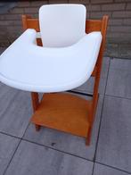 Stokke Tripp Trapp stoel, met tafelblad en babyset, Ophalen, Gebruikt, Meegroeistoel, Stoelverkleiner