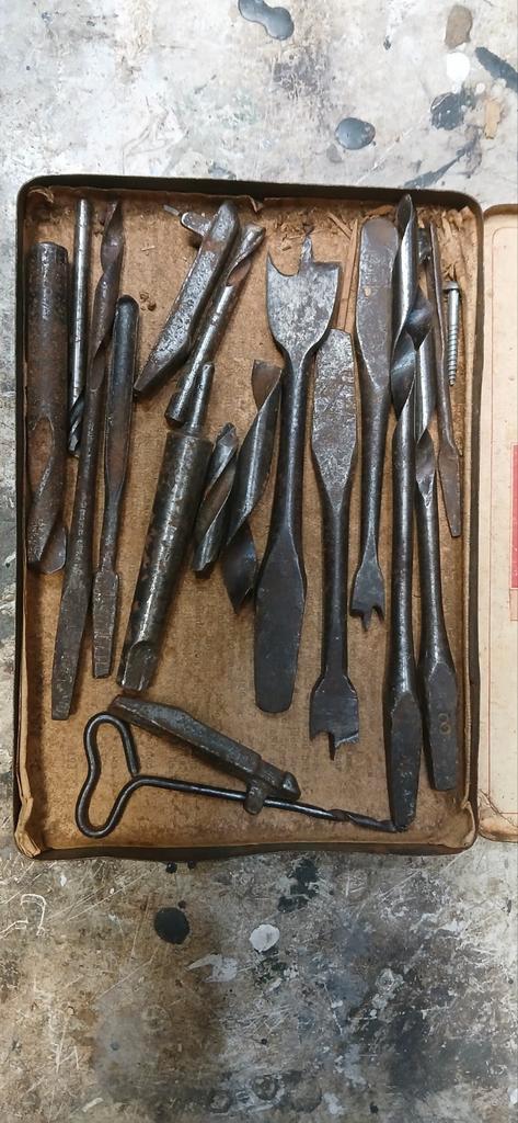 Handboor Boren Set - Vintage Gereedschap, Doe-het-zelf en Verbouw, Gereedschap | Handgereedschap, Ophalen of Verzenden
