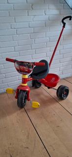 Smoby Cars Driewieler met Duwstang, Fietsen en Brommers, Fietsen | Driewielers, Ophalen of Verzenden, Gebruikt, Cars, Duwstang