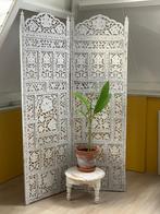 Brocante hand gestoken kamerscherm, Ophalen of Verzenden