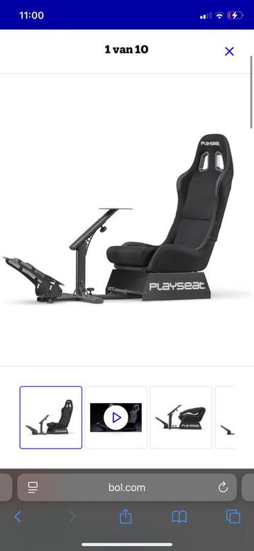 Playseat race stoel met stuur en gaspedalen beschikbaar voor biedingen