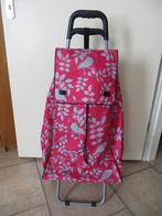 Boodschappen trolley roze met grijs +/- 100cm in nieuwstaat, Sieraden, Tassen en Uiterlijk, Tassen | Reistassen en Weekendtassen