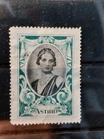 België cinderella herdenking koningin Astrid, Koninklijk huis, Ophalen of Verzenden, Postfris, Overig