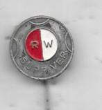 ROOD WIT VOETBAL SUPPORTERS VERENIGING SPELD, Verzenden, Gebruikt, Sport, Speldje of Pin