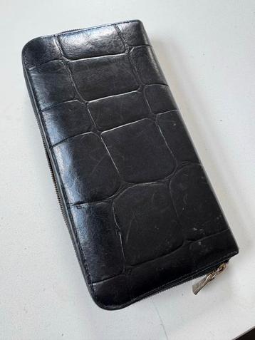 Mulberry Zwarte Croco Leren Portemonnee beschikbaar voor biedingen