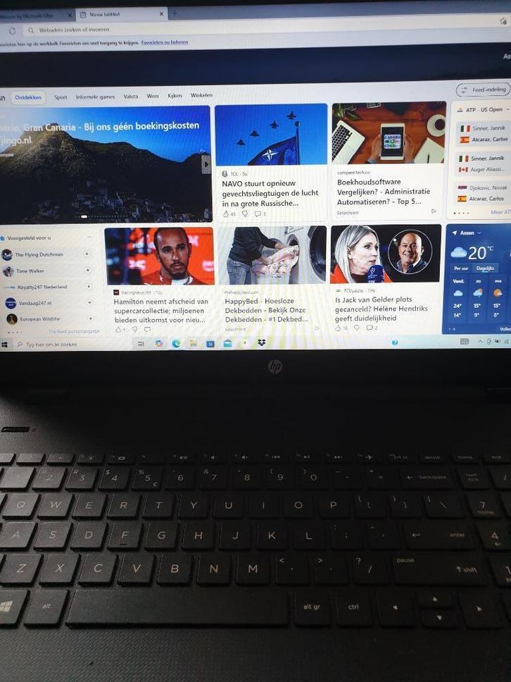 hp laptop  windows 10, Computers en Software, Windows Laptops, Zo goed als nieuw, 17 inch of meer, 2 tot 3 Ghz, 4 GB, Qwerty, Ophalen