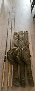 Sonik 9FT - 3LB - XTRACTOR 3 ROD Set + 3 Foedralen, Watersport en Boten, Hengelsport | Karpervissen, Ophalen, Zo goed als nieuw