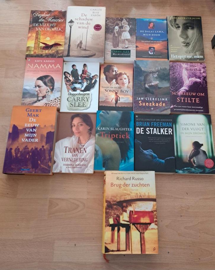 16 boeken diverse auteurs titels thrillers, liefdesverhalen, Boeken, Overige Boeken, Gelezen, Ophalen of Verzenden
