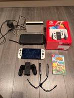 Nintendo Switch OLED wit + Animal Crossing, Spelcomputers en Games, Spelcomputers | Nintendo Switch, Switch OLED, Met games, Ophalen of Verzenden