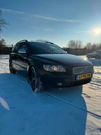 Volvo V50 2.5 T5 2004 Zwart, Voorwielaandrijving, Zwart, 700 kg, Leder en Stof