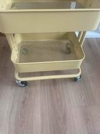 Gele IKEA trolley - handig en stijlvol!, Ophalen of Verzenden, Zo goed als nieuw, Overige kleuren, Metaal