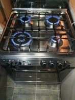 Indesit Gasfornuis+elektrisch heteluchtoven werkt Perfect, Ophalen, Minder dan 85 cm, 4 kookzones, Zo goed als nieuw