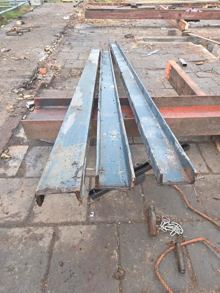 Stalen UNP 120 profielen - 3 stuks, Doe-het-zelf en Verbouw, Metalen, Gebruikt, IJzer, Ophalen