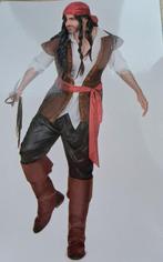 Compleet piratenpak carnaval, Kleding | Heren, Maat 52/54 (L), Carnaval, Ophalen of Verzenden, Zo goed als nieuw