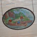 Mooi glas-in-lood plaatje "Starting out Currier & Ives", Ophalen of Verzenden