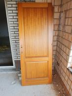Massief houten stompe paneeldeuren binnendeuren 2x, Doe-het-zelf en Verbouw, Deuren en Horren, Ophalen, Gebruikt, 80 tot 100 cm