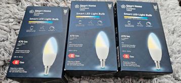 3x e14 smart led lamp. Wit/warm wit beschikbaar voor biedingen