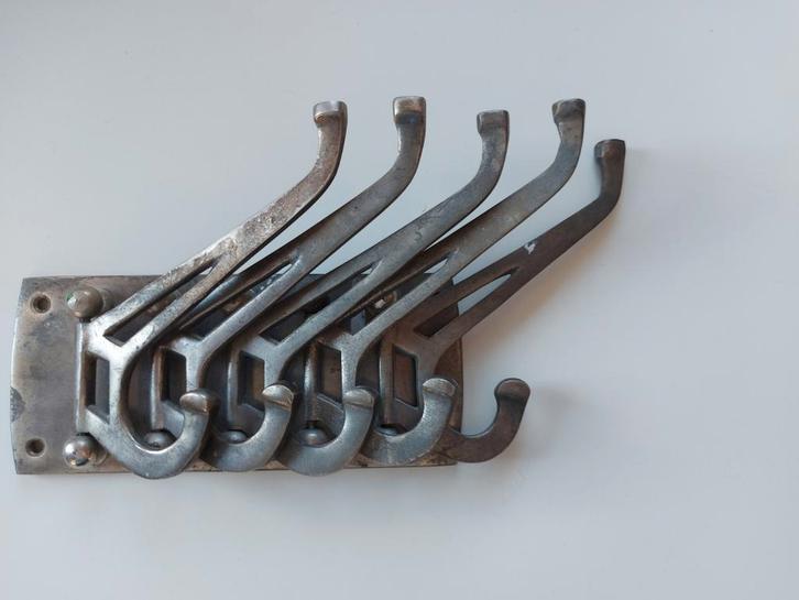 Vintage Kapstok met 5 Haken - Gietijzer/Smeedijzer, Huis en Inrichting, Woonaccessoires | Kapstokken, Gebruikt, Wandkapstok, Minder dan 100 cm