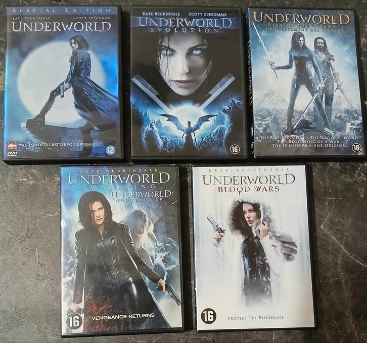 Underworld ( set compleet - delen 1-2-3-4-5 ), Cd's en Dvd's, Dvd's | Science Fiction en Fantasy, Zo goed als nieuw, Ophalen of Verzenden