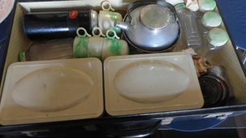 Bandalasta vintage picknickmand, 36-delg Antiek beschikbaar voor biedingen