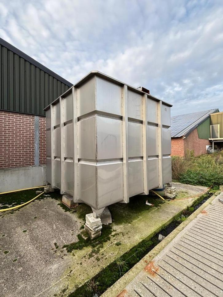 RVS voermenger, RVC tussenopslag, RVS vat, menger, trechter, Doe-het-zelf en Verbouw, IJzerwaren en Bevestigingsmiddelen, Gebruikt