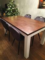 Eiken tafel 160x90 opgeknapt, Gebruikt, Rechthoekig, Eikenhout, Vier personen