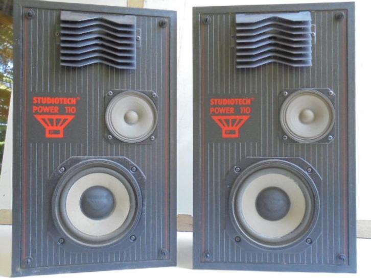 STUDIO TECH POWER 110 - Luidsprekers., Audio, Tv en Foto, Luidsprekers, Zo goed als nieuw, Front, Rear of Stereo speakers, 120 watt of meer
