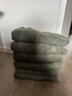 6 handdoeken legergroen hema 100x150 cm, Ophalen, Nieuw, Groen, Handdoek