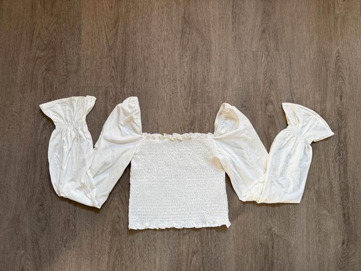 NA-KD offwhite top lange mouwen maat M (nieuw), Kleding | Dames, Tops, Nieuw, Maat 38/40 (M), Wit, Lange mouw, Ophalen of Verzenden